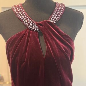 Alex Evenings Velvet Cocktail Dress, 8, EUC, Purple
